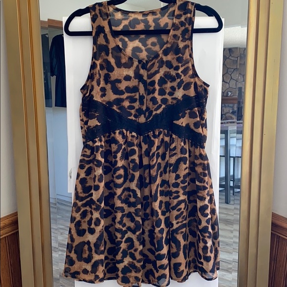 Leopard print tunic/dress - Picture 1 of 2